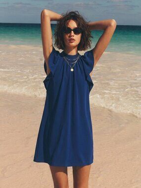 Calvin Klein Blue Sleeveless Dress